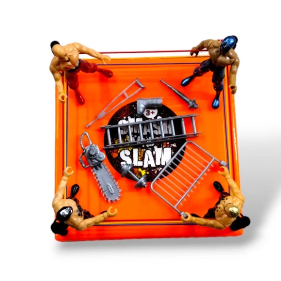 NWT 👊🏽 Smash and Slam Wrestlers with Ring + accessories playset - Picture 1 of 4